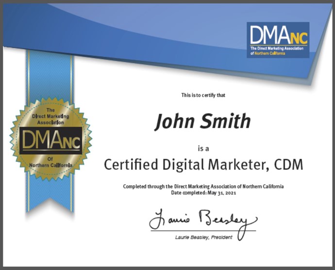 Certified Digital Marketer (CDM) Requirements