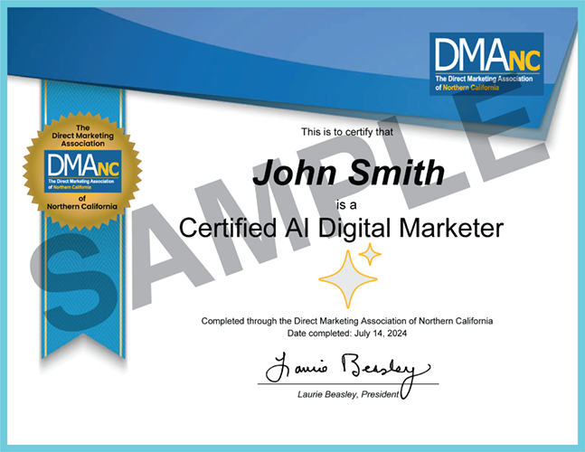 Certified Digital Marketer certificate for wall mount